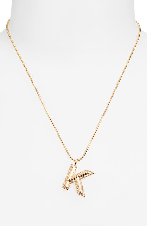 Baublebar Arianna Initial Pendant Necklace In Gold