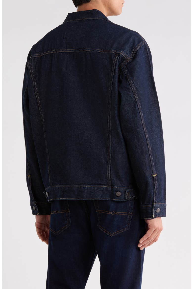 Relaxed Fit Trucker Jacket, Alternate, color, RINSE IT OUT TRK