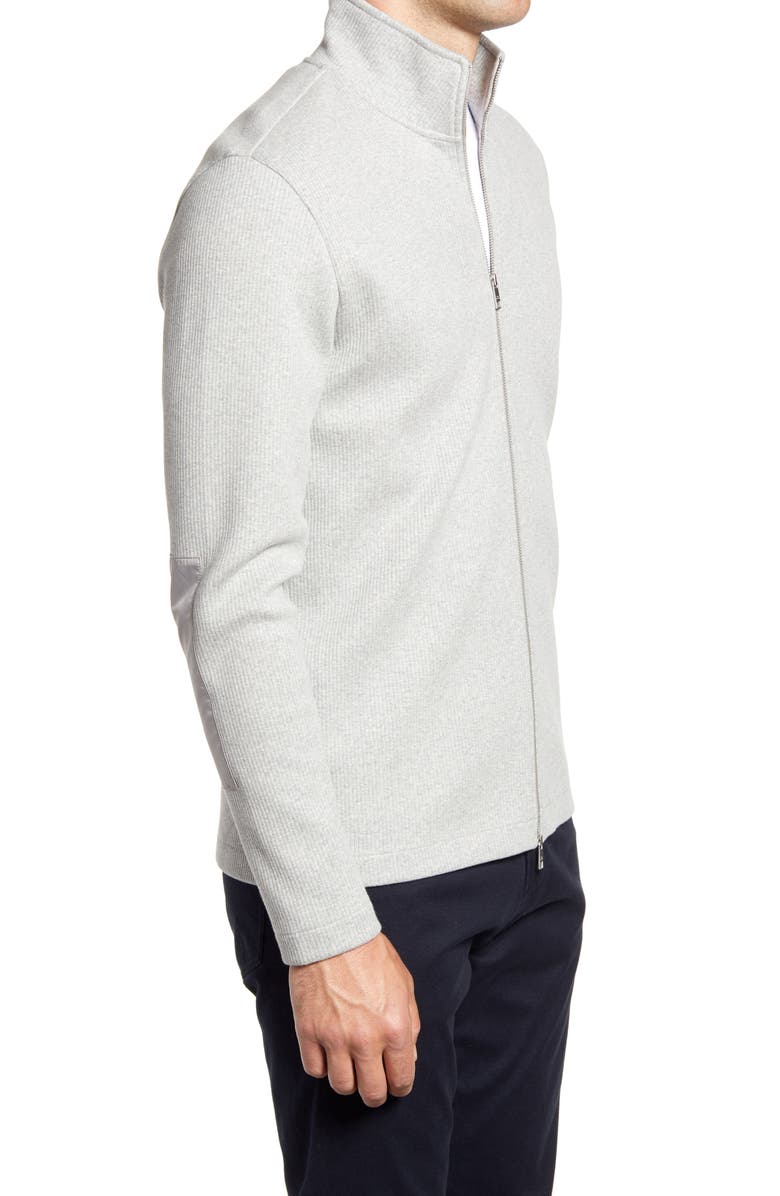 Ted Baker London Hvar Zip Through Cotton Blend Sweater, Alternate, color, 