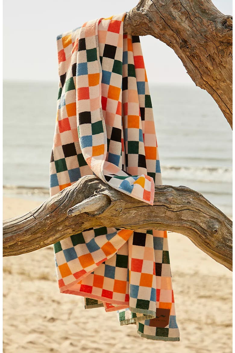 Sundown Oversize Beach Towel, Alternate, color, MULTI