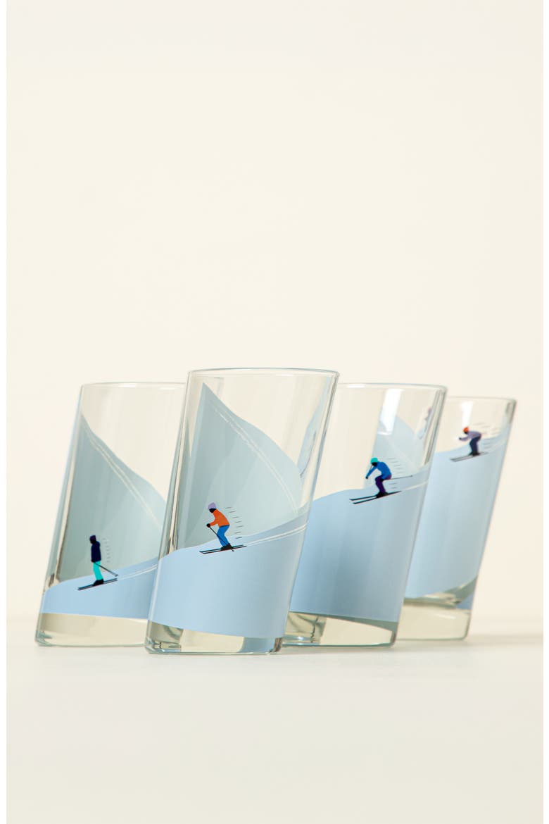 Sloping Ski Glasses - Set of 4, Main, color, Multi
