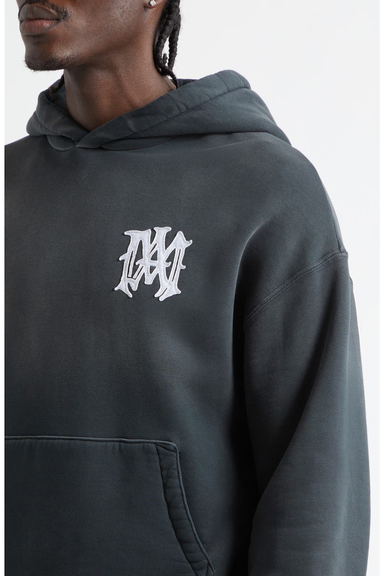 Hollywood Embroidered Logo Hoodie, Alternate, color, BLACK
