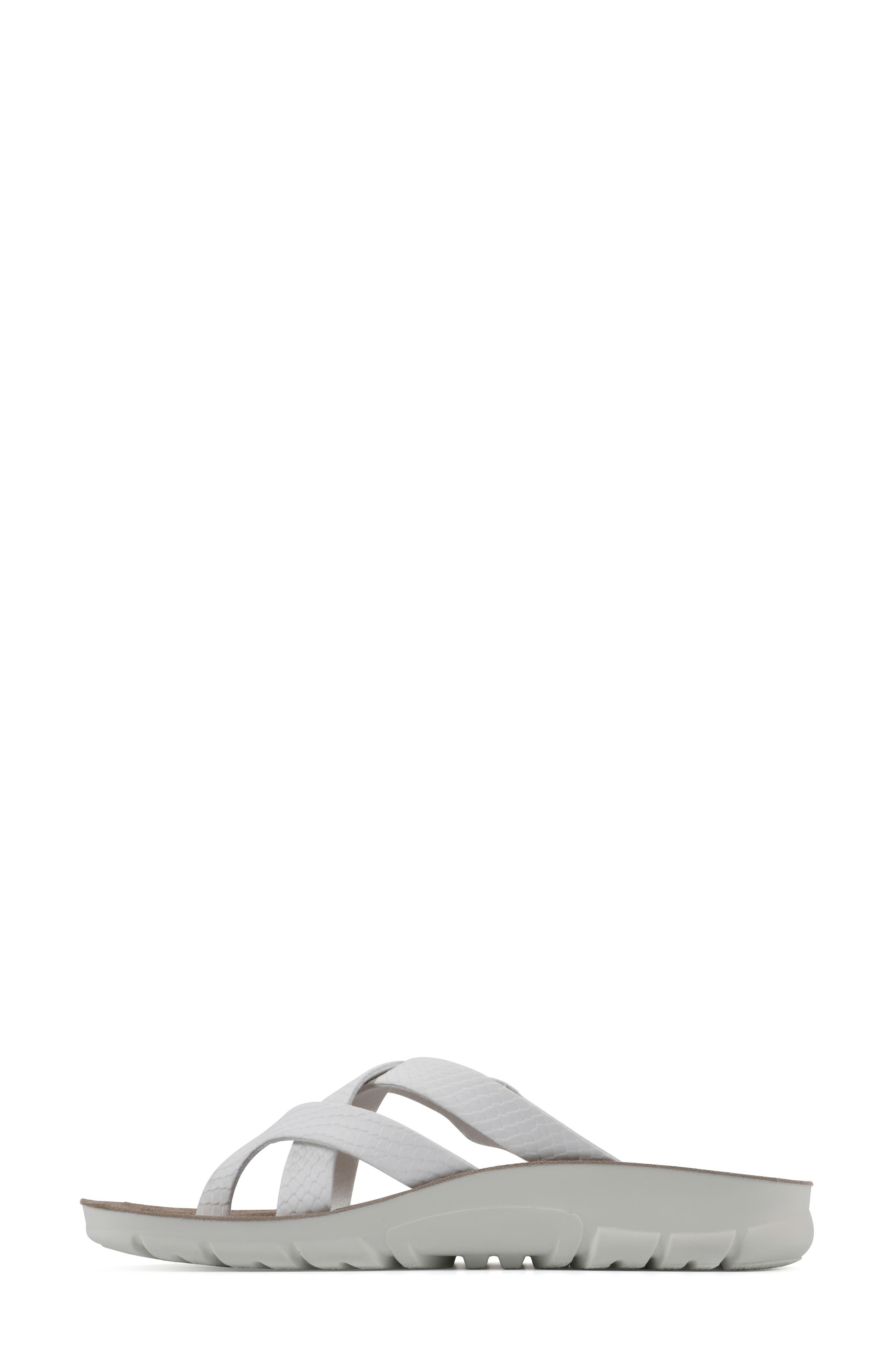 Bansky Thong Comfort Sandal, Alternate, color, WHITE PRINT