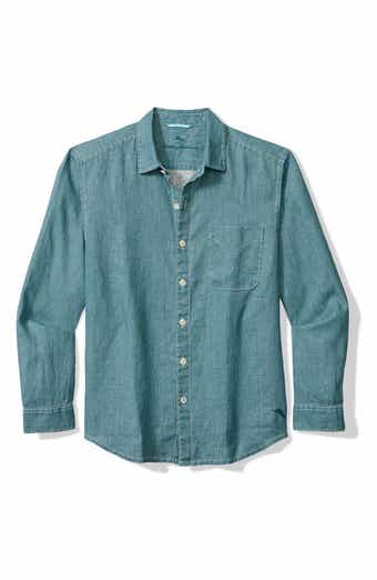 Tommy Bahama Sea Glass Breezer Classic Fit Button-Up Linen Shirt