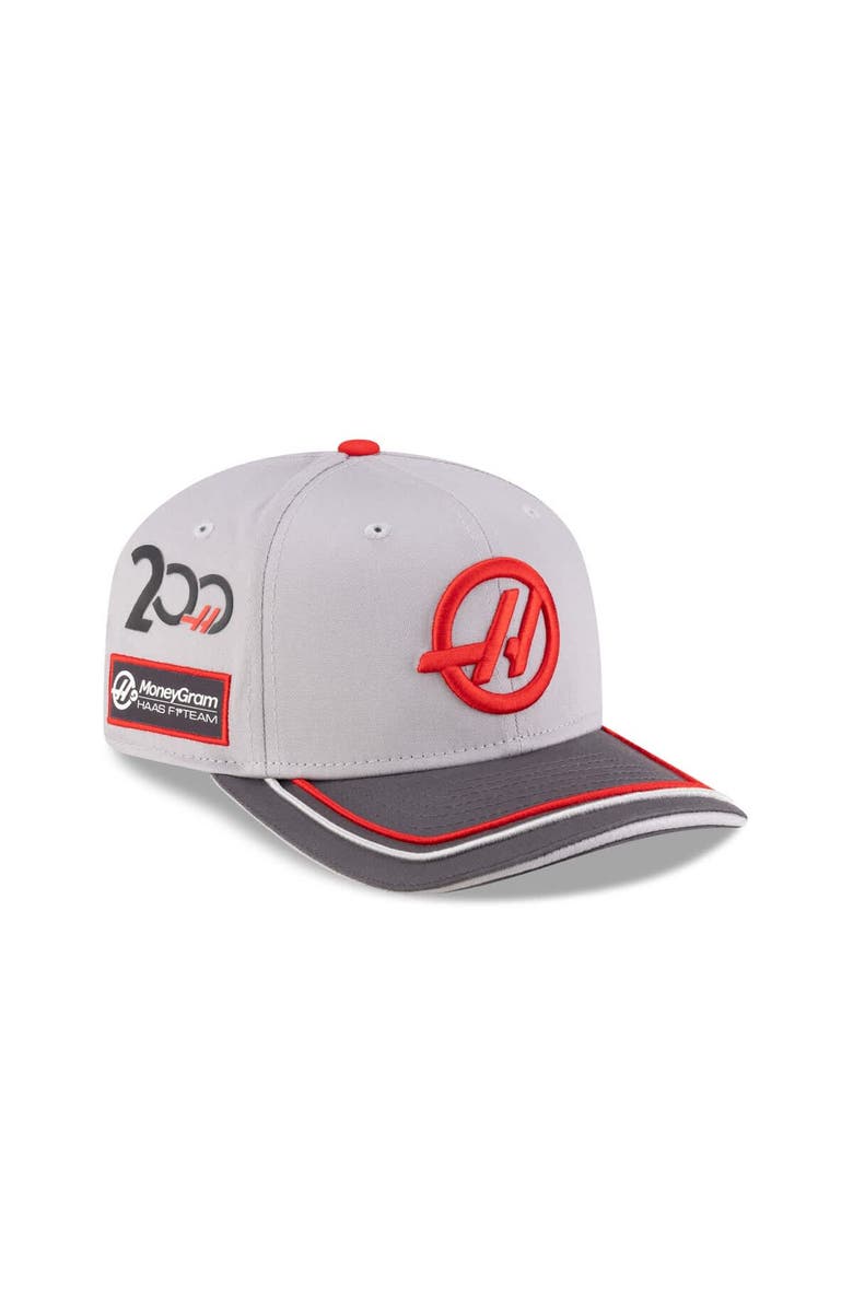 New Era Men's New Era  Gray Haas F1 Team 200th Race 9SEVENTY Stretch Snap Hat, Main, color, 