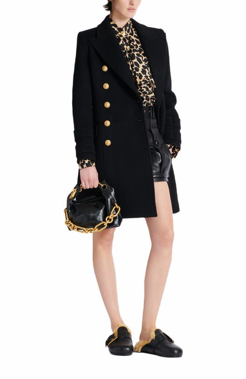Balmain Sync Mini Bag In Calfskin Leather
