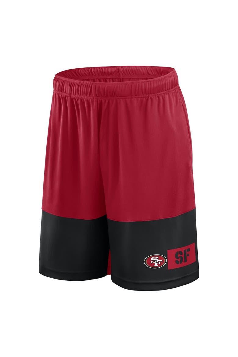 Men's Fanatics Scarlet/Black San Francisco 49ers Big & Tall Best of the Best Performance Shorts, Alternate, color, Scarlet