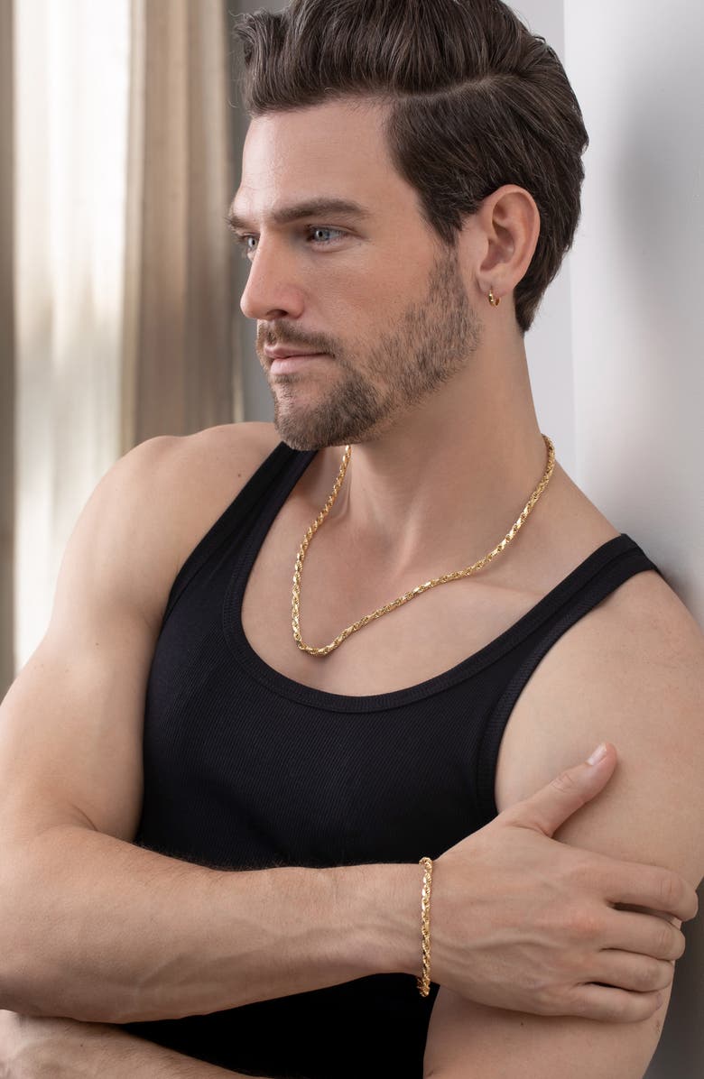 Bony Levy Men's 14K Gold Chain Bracelet, Alternate, color, 14K Yellow Gold