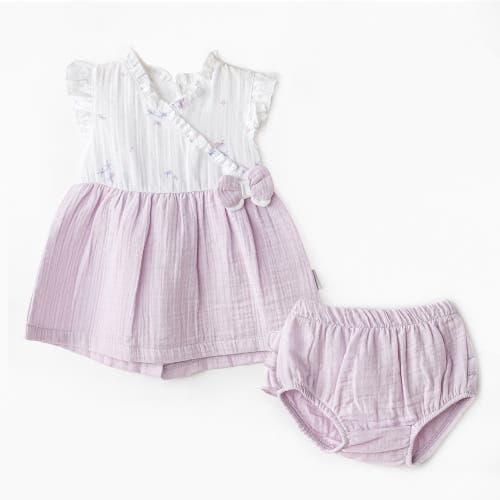 Shop Andy Wawa Magical Butterfly Dress Bloomers Set In Lilac