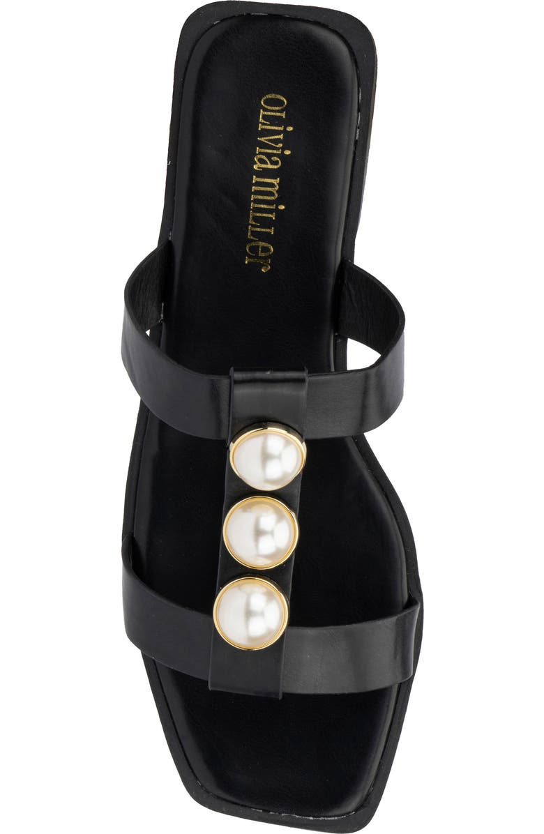 OLIVIA MILLER Isadora Imitation Pearl Sandal, Alternate, color,