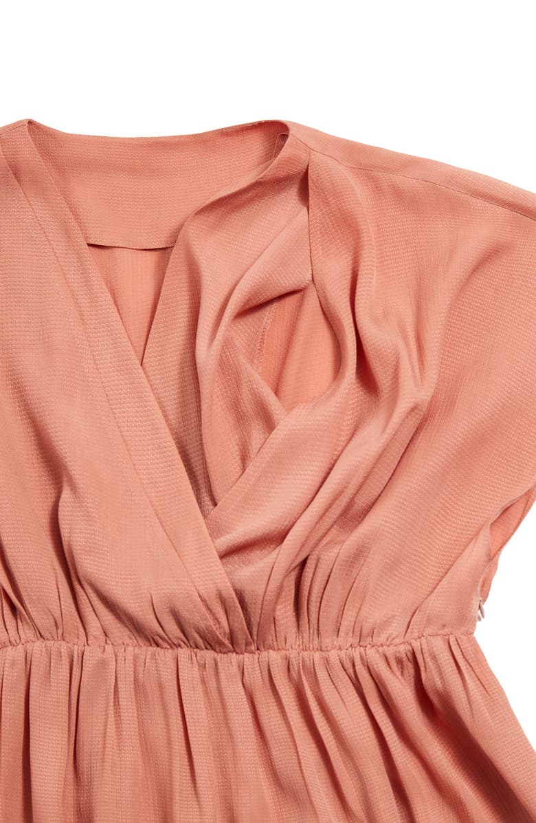Emilia George Irene Maternity/Nursing Dress, Alternate, color, Salmon Pink