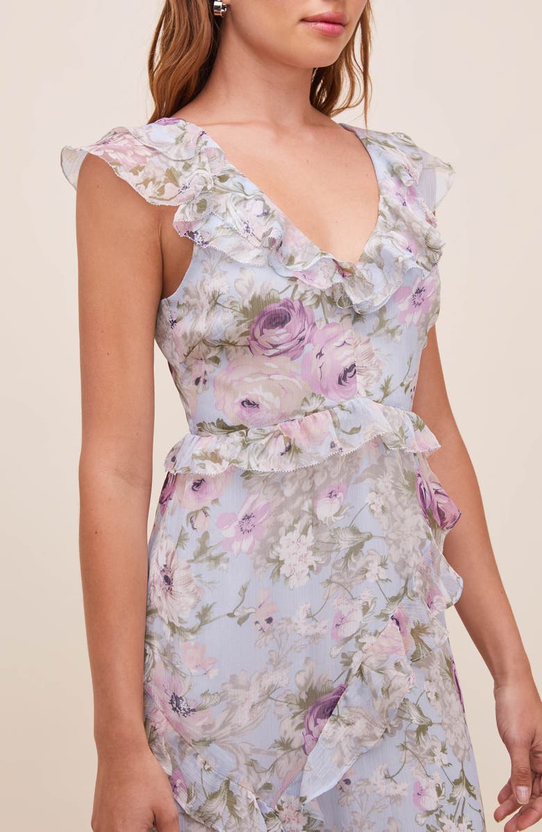 ASTR the Label Tempest Floral Midi Dress, Alternate, color, 