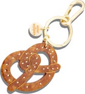 Solar Eclipse Hand-Painted Pretzel Bag Charm & Keychain