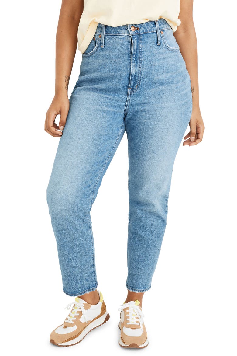 Classic High Waist Straight Leg Jeans, Alternate, color, NEARWOOD