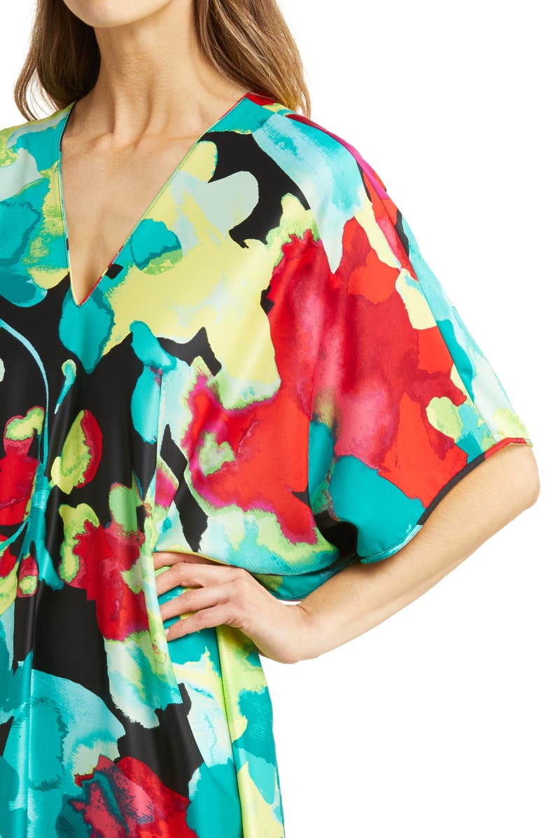 Natori Suisai Charmeuse Caftan Nightgown, Alternate, color, 