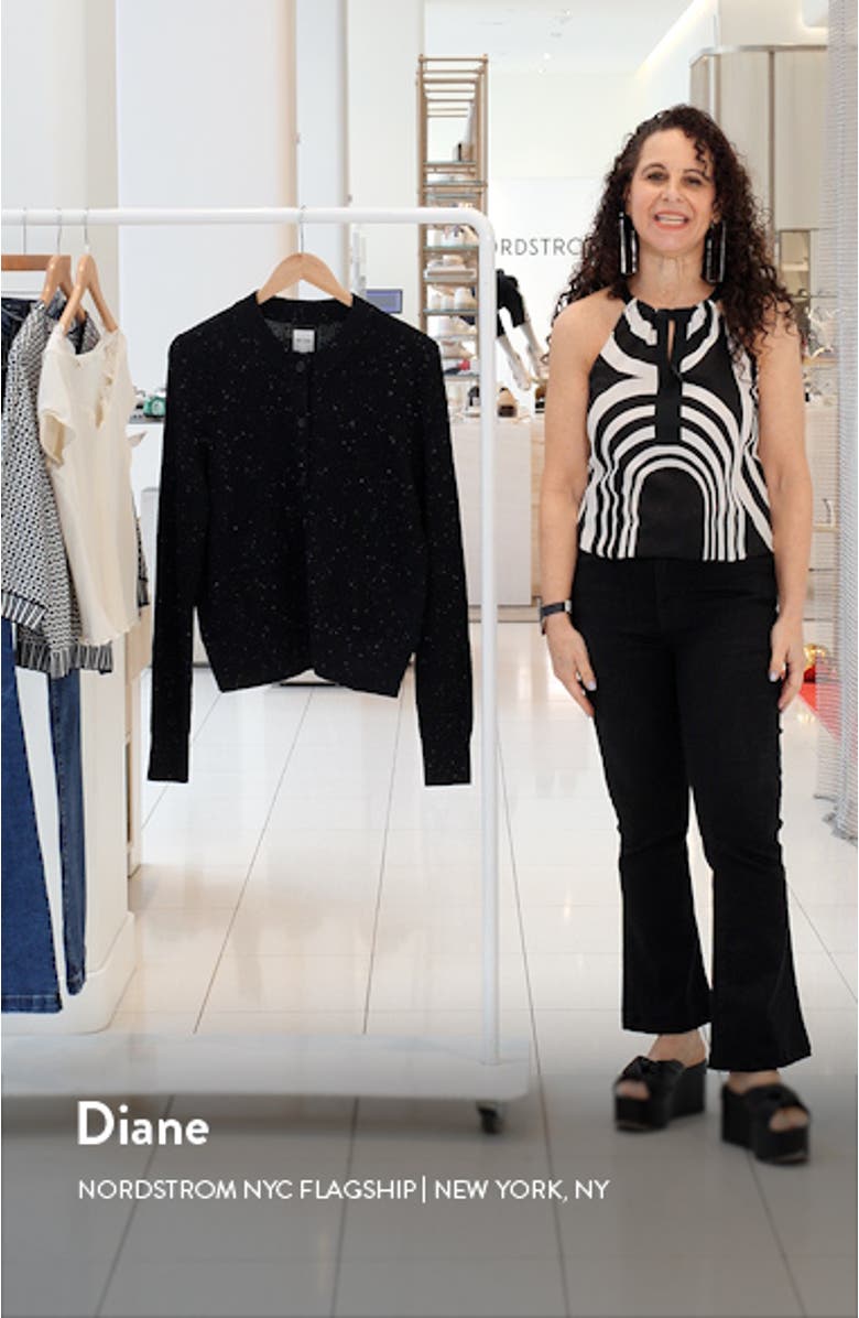 Vital Tweed Waffle Stitch Cardigan, sales video thumbnail