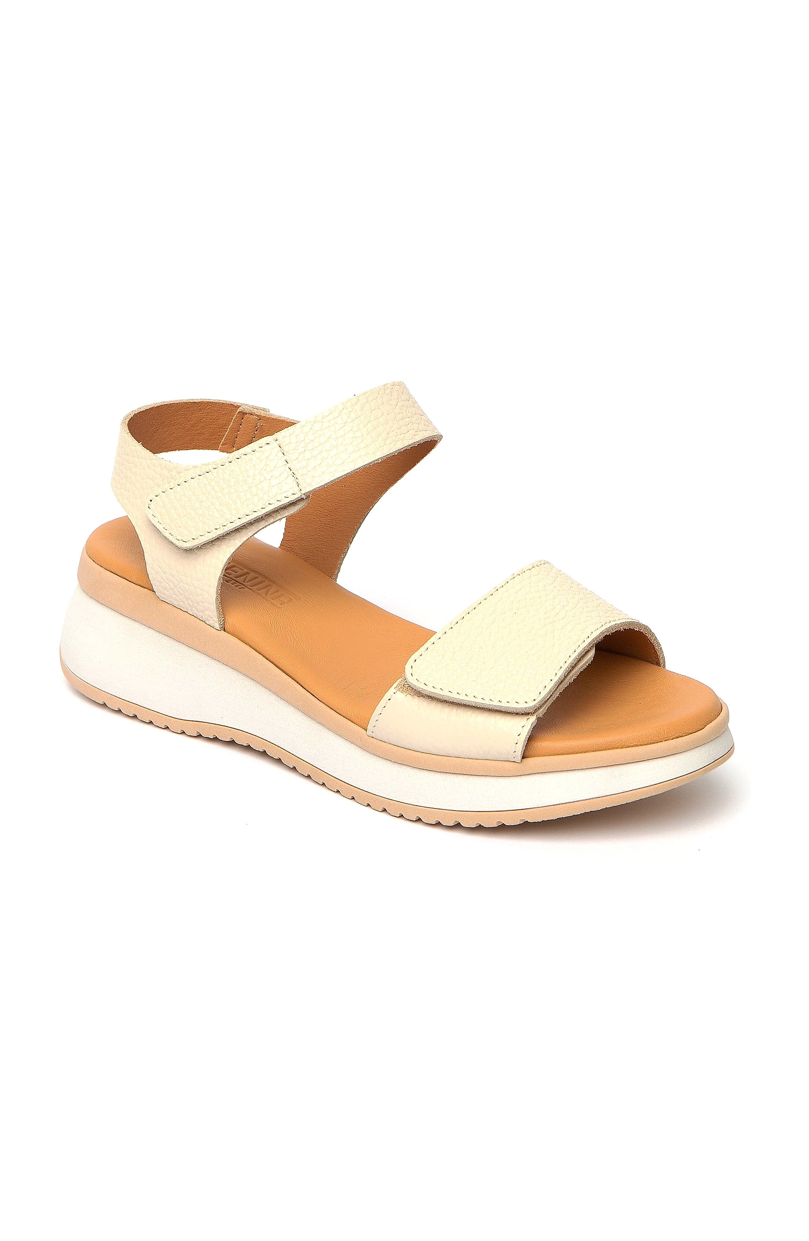 Napoli Flat Sandal, Main, color, Ivory