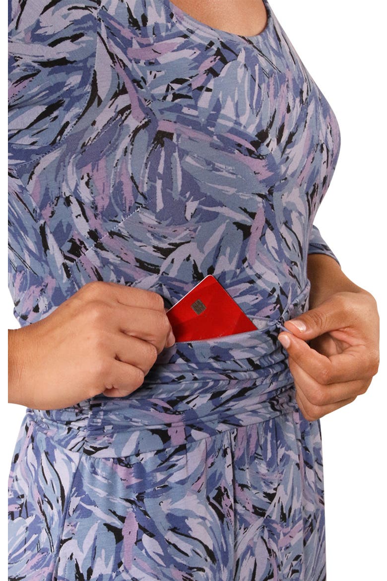 Scoop Neck Maxi Dress, Alternate, color, Brushstrokes