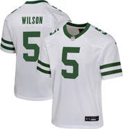 Nike Youth Nike Garrett Wilson Legacy White New York Jets Game Jersey