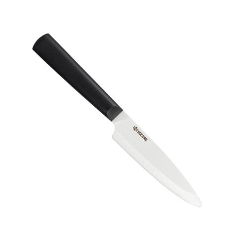 Kyocera Innovationwhite® 4.5-inch Ceramic Utility Knife, White Blade In Black