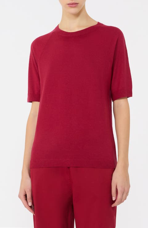 Orbita Short Sleeve Wool & Cashmere Sweater
