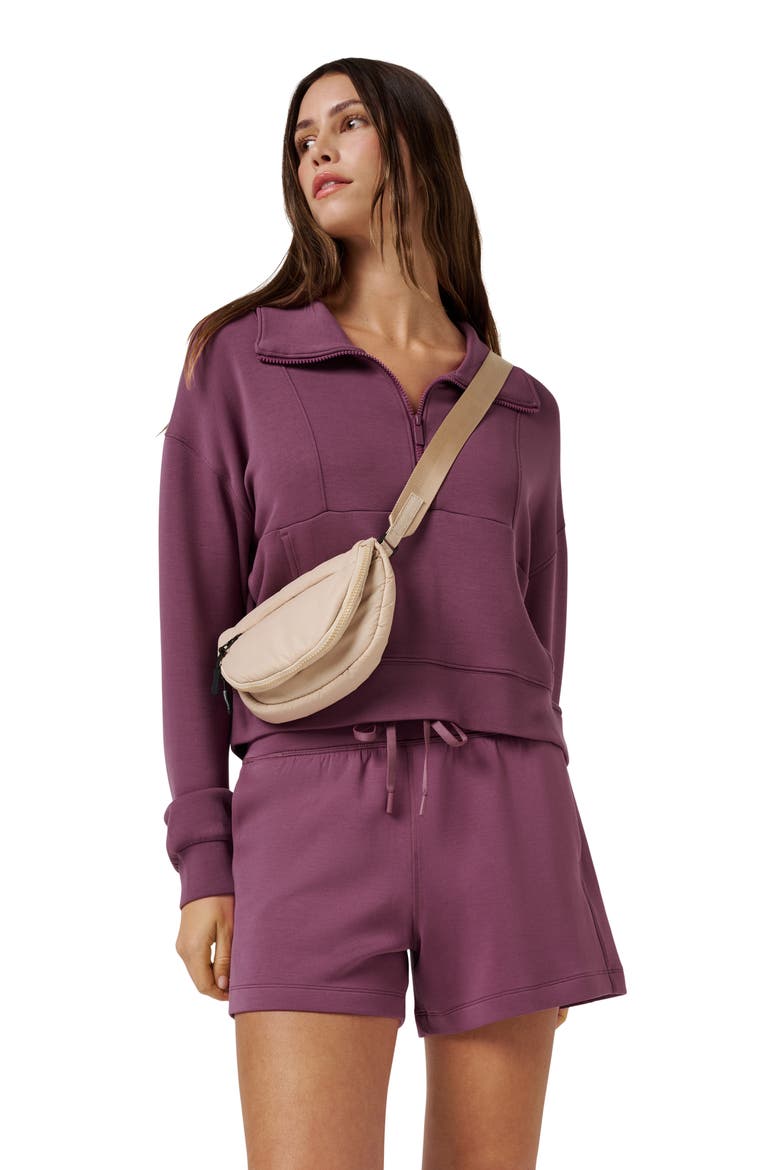 Skyloft Soft Drawstring Shorts, Alternate, color, DAMSON