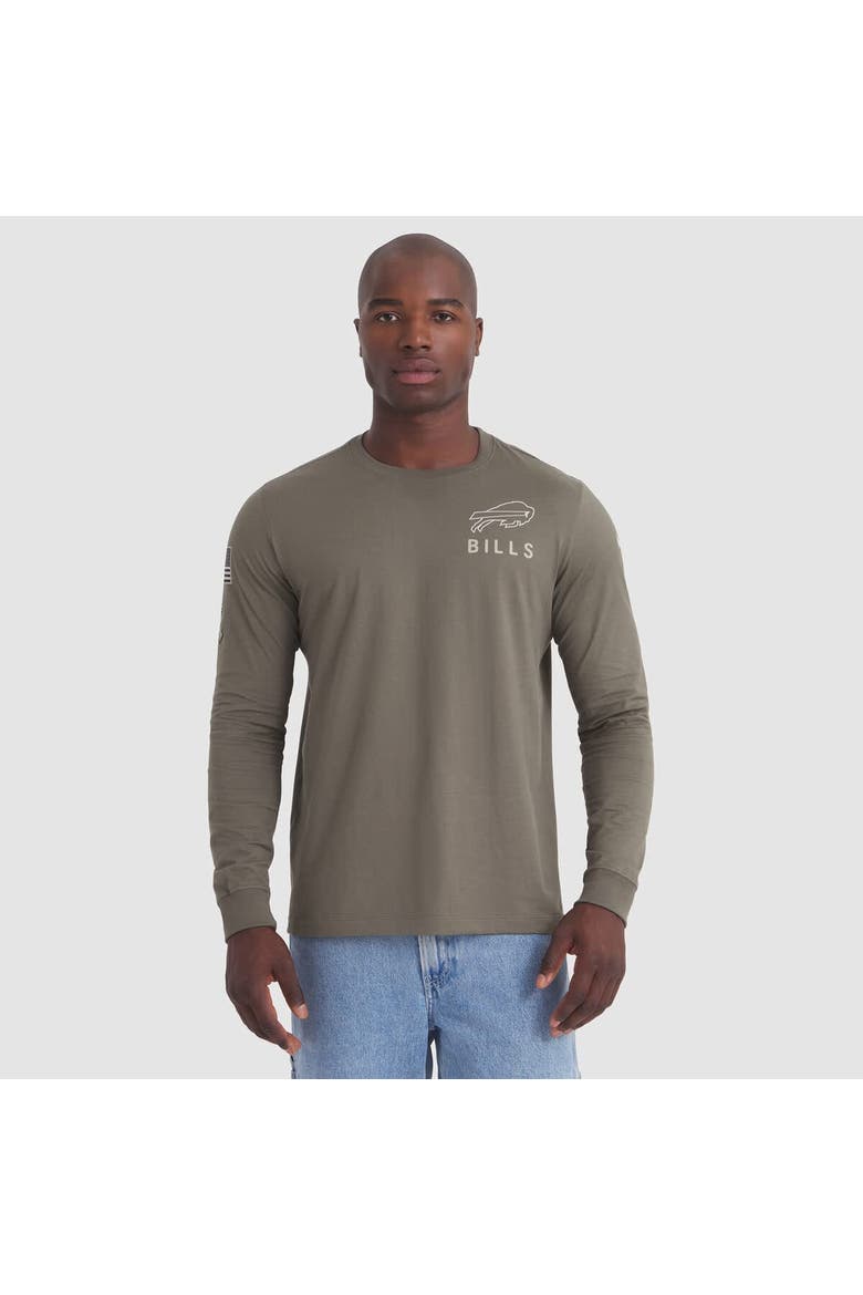 Men's Nike Olive Buffalo Bills 2025 Salute to Service Sideline Long Sleeve T-Shirt, Main, color, Olive