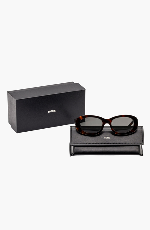 ITALIC ITALIC CELESTE OVAL ITALIAN ACETATE SUNGLASSES 