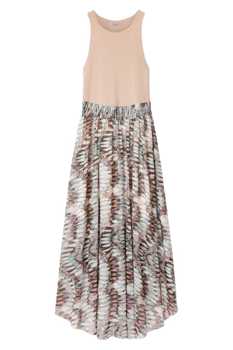Zenia Maxi Dress, Alternate, color, CARMEL OFF WHITE