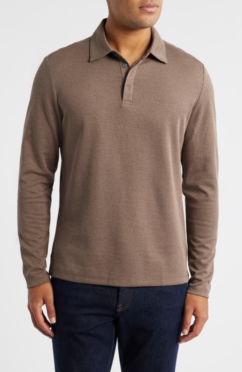 Glendale Long Sleeve Cotton Blend Polo
