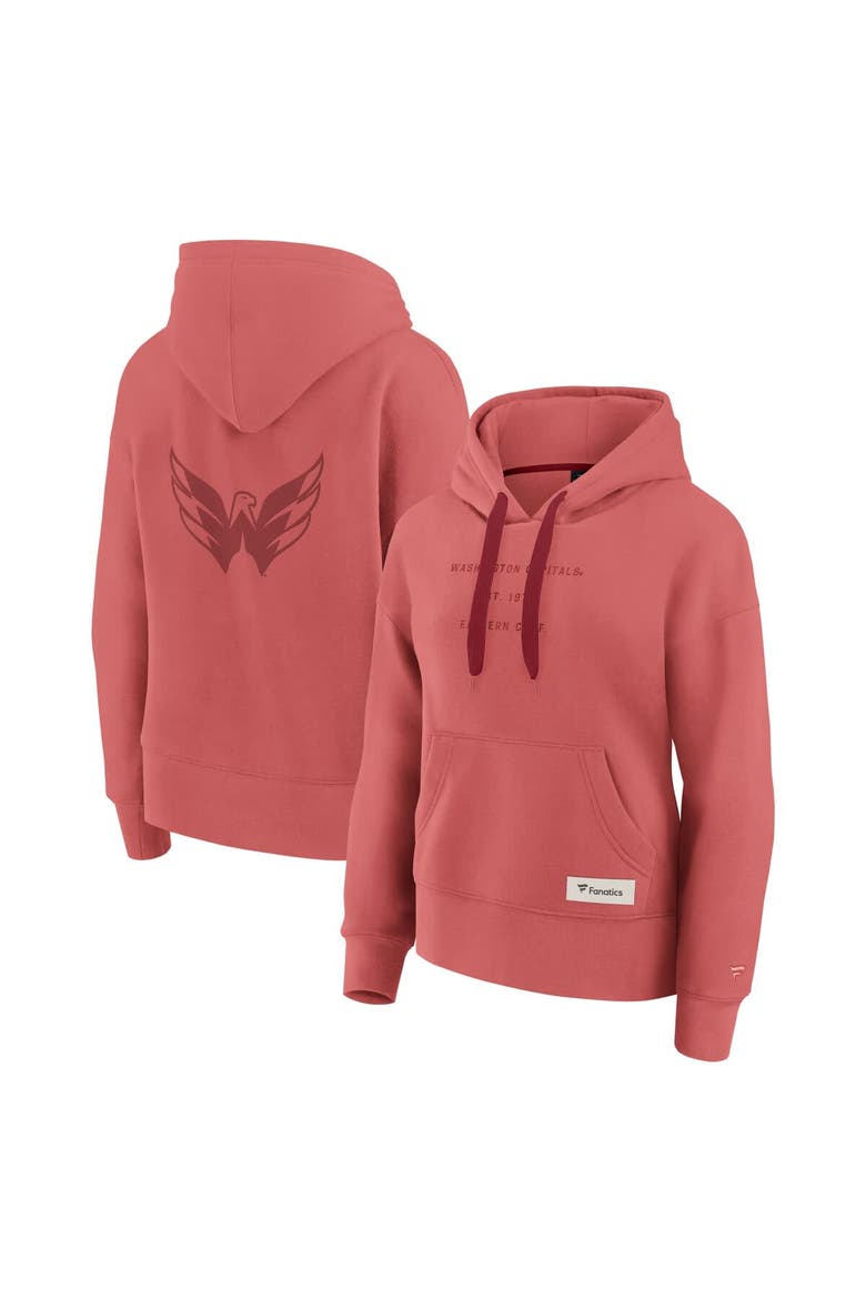 Women's Fanatics Red Washington Capitals Elements Future Ground Subtle Tonal Pullover Hoodie, Main, color, Red