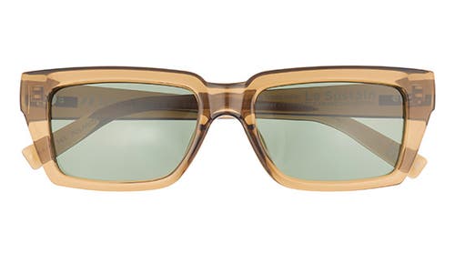 Le Specs Nocturnal Habit 54mm Polarized D-frame Sunglasses In Brown