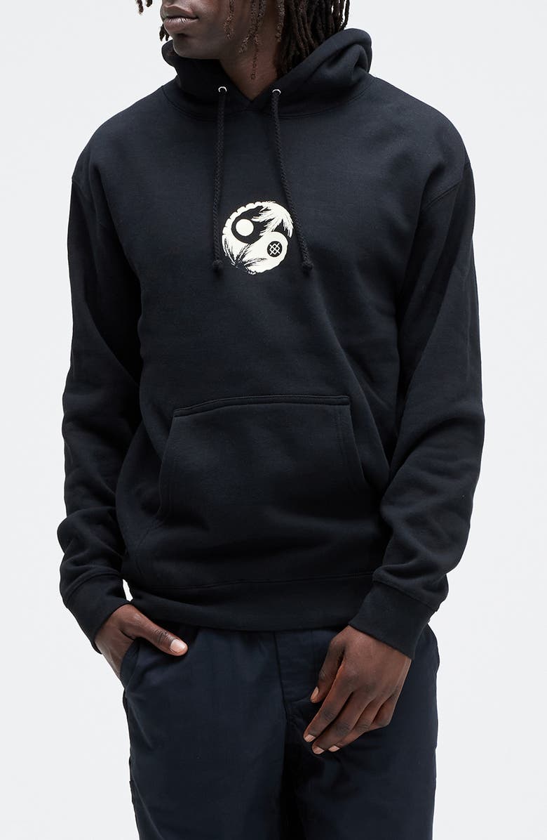 Stance Opposites Graphic Hoodie, Main, color, Black