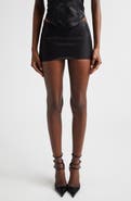 KIM SHUI Satin Miniskirt