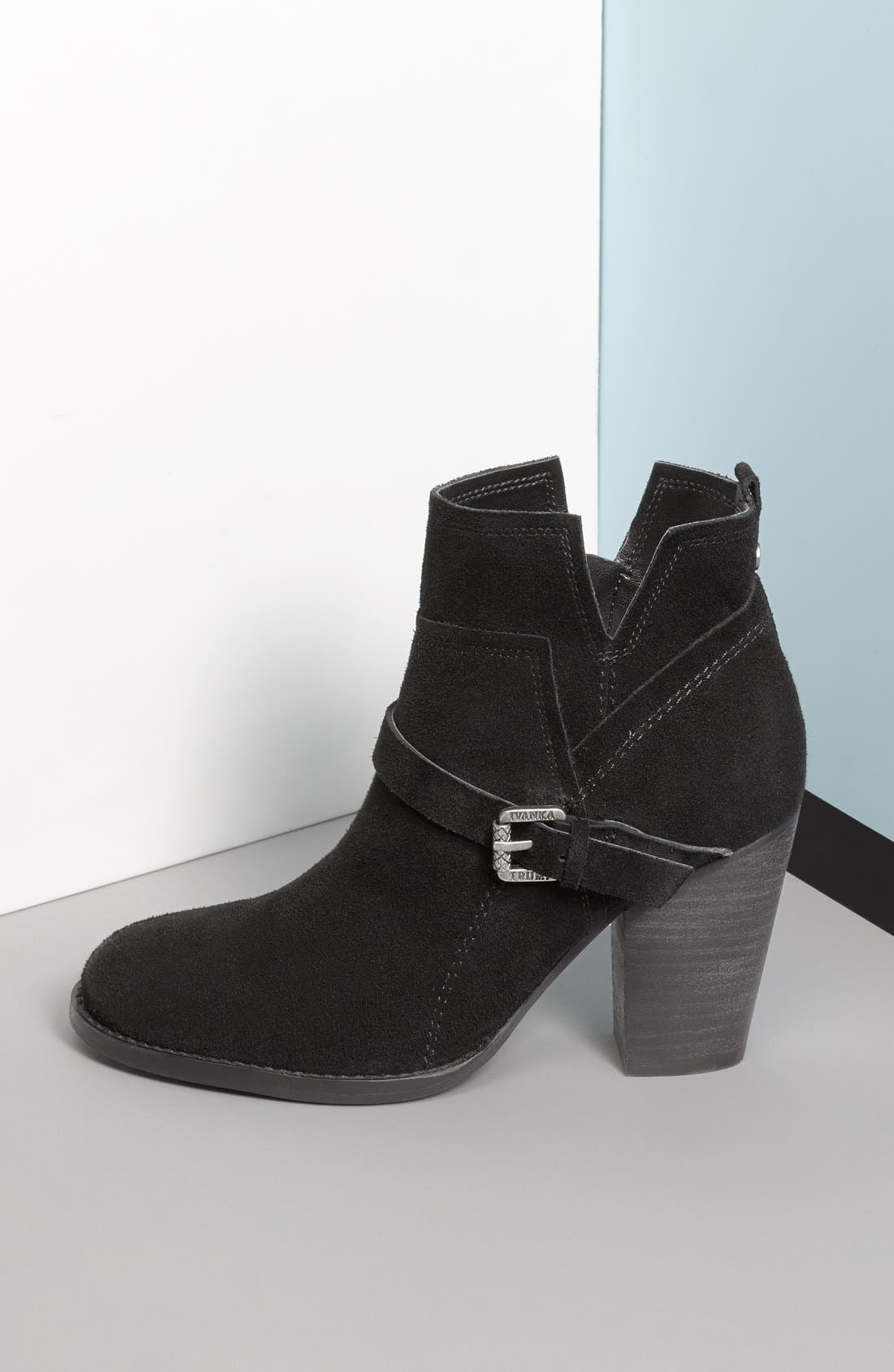 Ivanka Trump 'Frankly' Belted Round Toe Bootie, Alternate, color, 