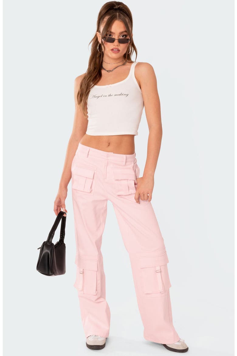 Joan Low Rise Cargo Pants, Alternate, color, LIGHT-PINK