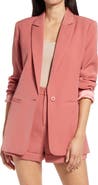 Endless Rose Tailored Single Button Blazer