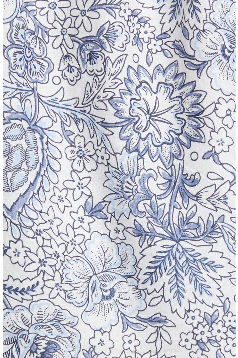Tisbury Floral Cotton Voile Blouse, Alternate, color, SNOW WHITE VINEYARD FLORAL