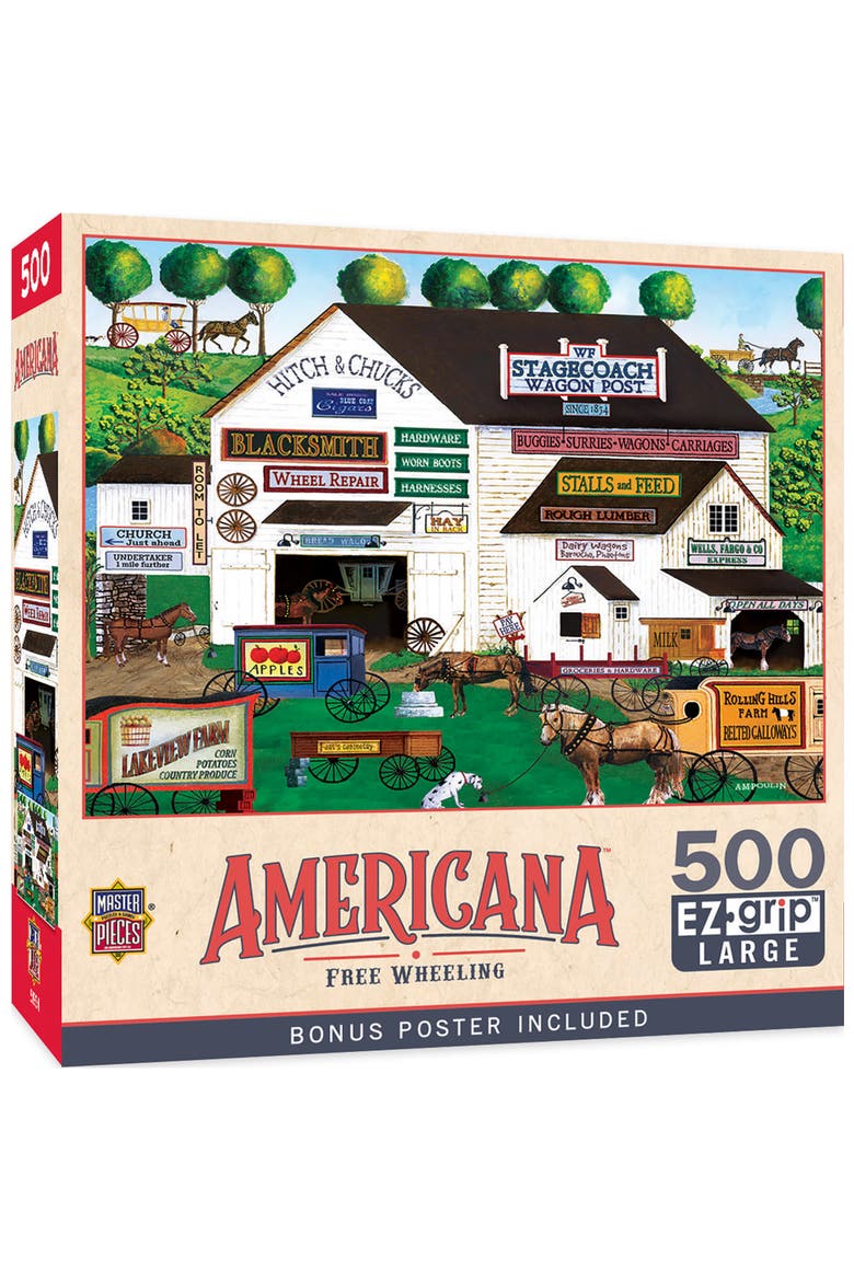 Free Wheeling 500 Piece Jigsaw Puzzle, Main, color, Multicolor