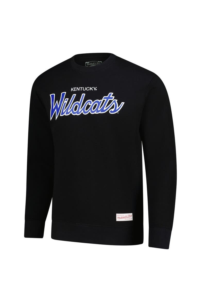 Men's Mitchell & Ness  Black Kentucky Wildcats Elite Script Pullover Sweatshirt, Alternate, color, Black