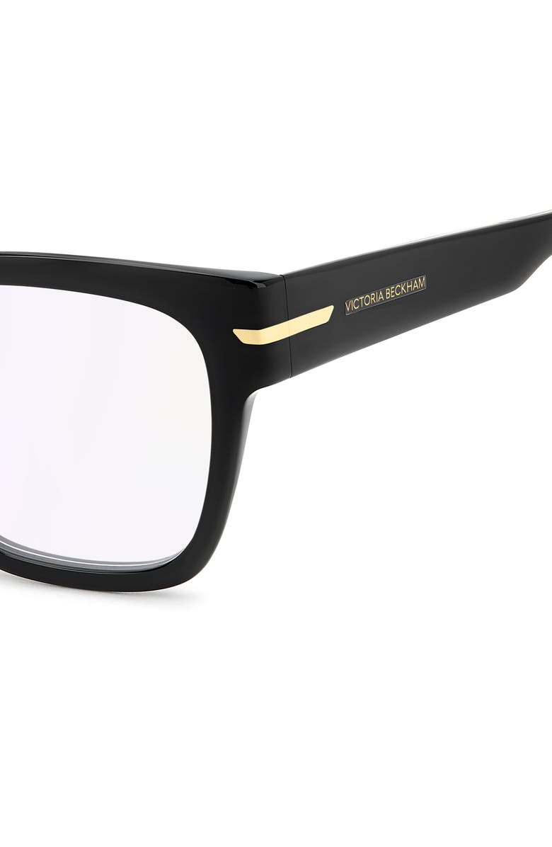 Victoria Beckham 53mm Square Optical Glasses, Alternate, color, 