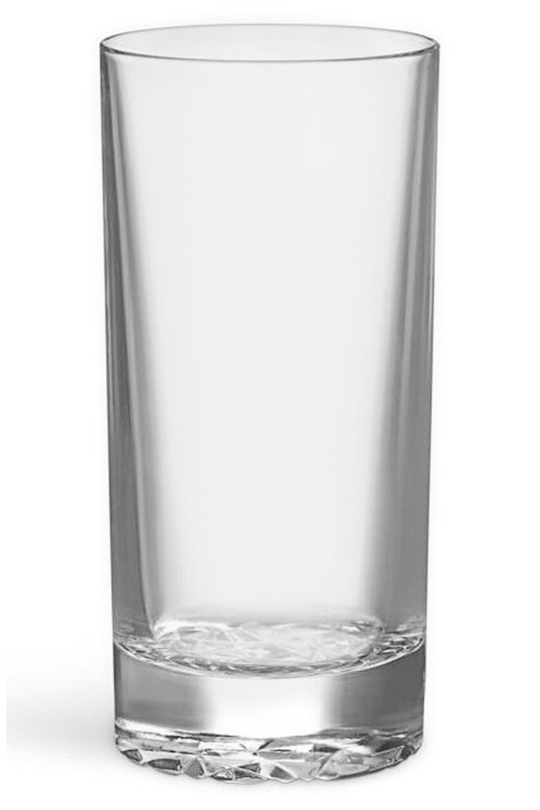 Carat Set of 4 Crystal Highball Glasses, Main, color, CLEAR