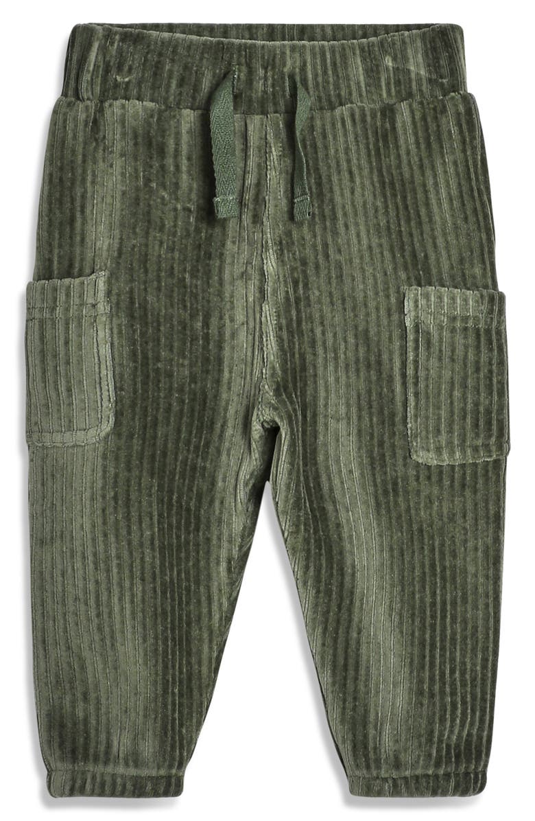 JOJO MAMAN BEBE Tractor Print Sweatshirt & Velour Cargo Joggers, Alternate, color, 