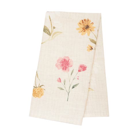 April showers Floral Towel
