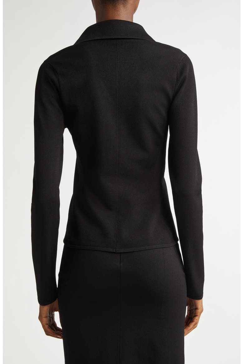 Fitted Knit Jacket, Alternate, color, N0000 NERO