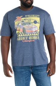 True Nation by DXL Big & Tall Ricky Bobby Car Race Flag Graphic Tee