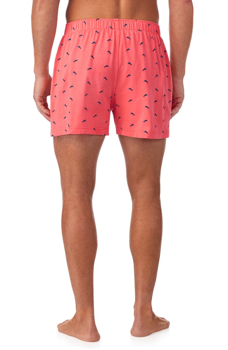 Tommy Bahama Cotton Lounge Boxer Shorts, Alternate, color, Bl/ Novel