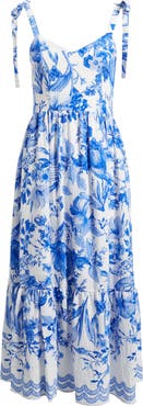 Sam Edelman Floral Toile Corset Sundress