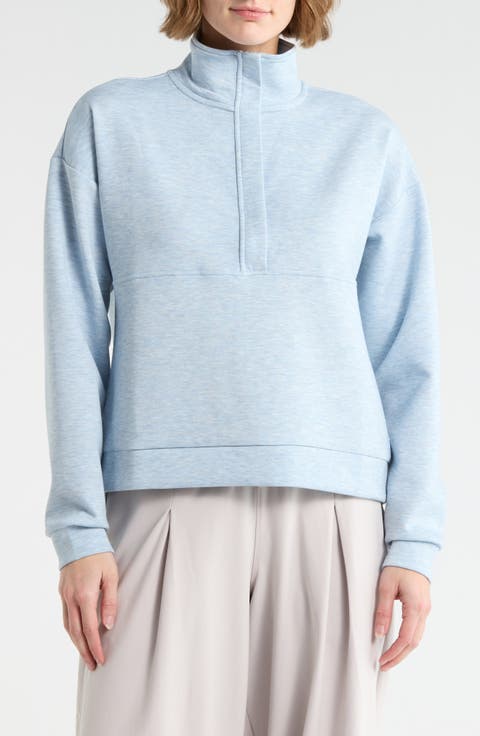 Skyline Scuba Knit Half Zip Sweatshirt