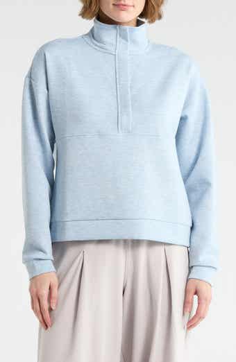 YOGALICIOUS Skyline Scuba Knit Half Zip Sweatshirt
